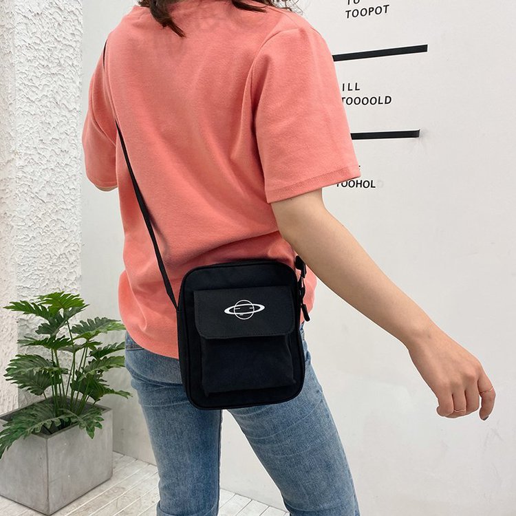 Women Canvas Bag Japan Style Girl Small Shoulder Bags Korean Fashion Casual Female Messenger Crossbody Bag Purse Phone Bag